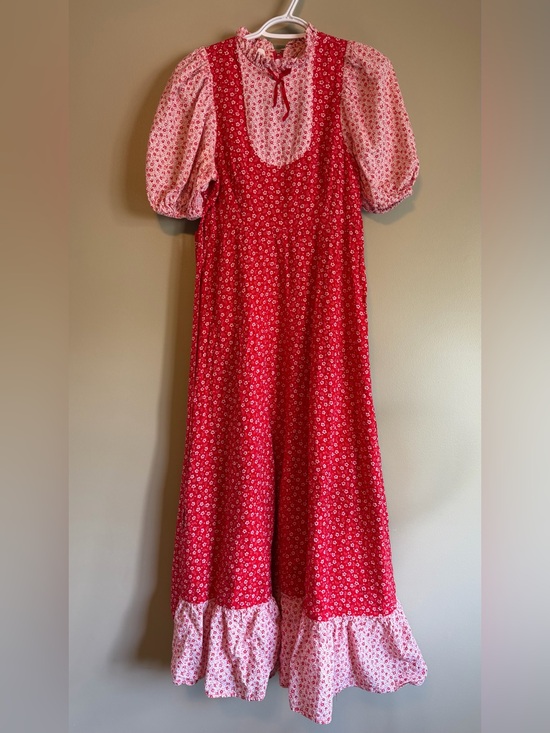Nu-Mode Dresses & Skirts - Vintage 70’s Strawberry Shortcake Ditsy Floral Prairie Cottagecore Maxi Dress